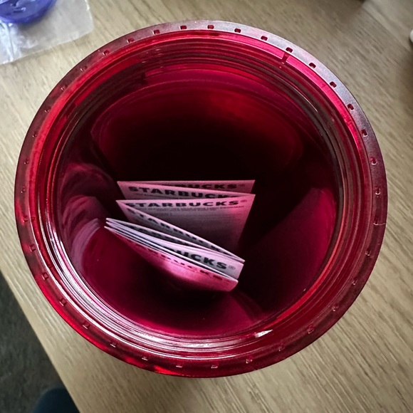 Walt Disney World Holiday Starbucks Bling Tumbler – Red - Picture 5 of 6